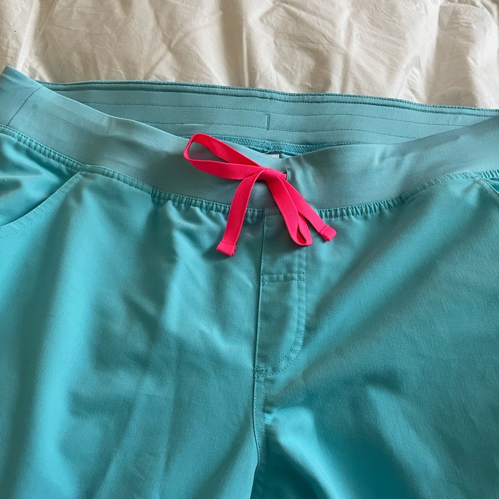 Figs XXL Livingston pants in neon blue